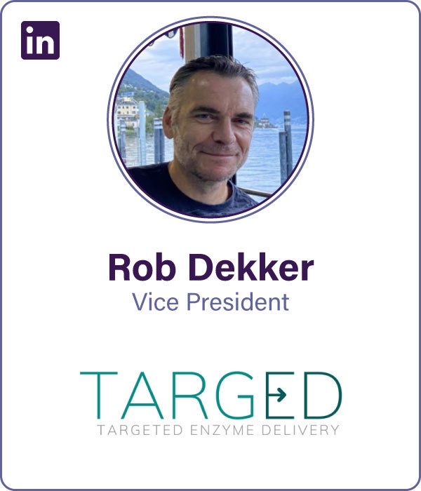 Speaker Rob Dekker - Head of Biomanufacturing