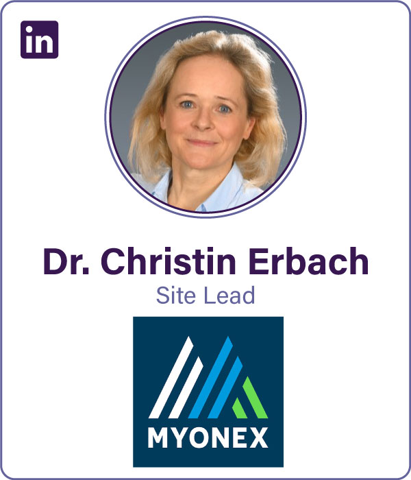 Speaker Dr. Christin Erbach Specialist in biomanufacturing and life sciences development