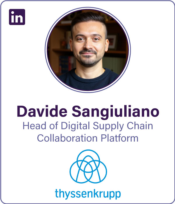 Speaker Davide Sangiuliano