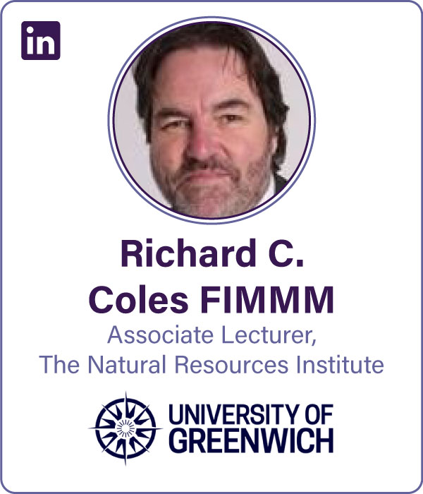 Speaker Richard C. Coles FIMMM